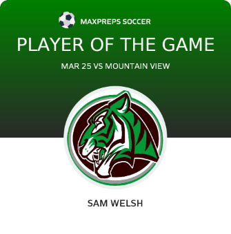 #2 Sam Welsh Player of the Game badge
