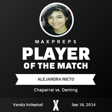 #2 ALEJANDRA NIETO Player of the Game badge
