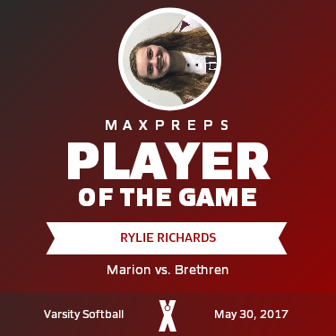 #6 Rylie Richards Player of the Game badge