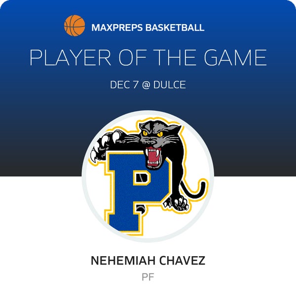 #22 Nehemiah Chavez Player of the Game badge