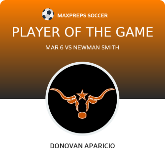 #17 Donovan Aparicio Player of the Game badge