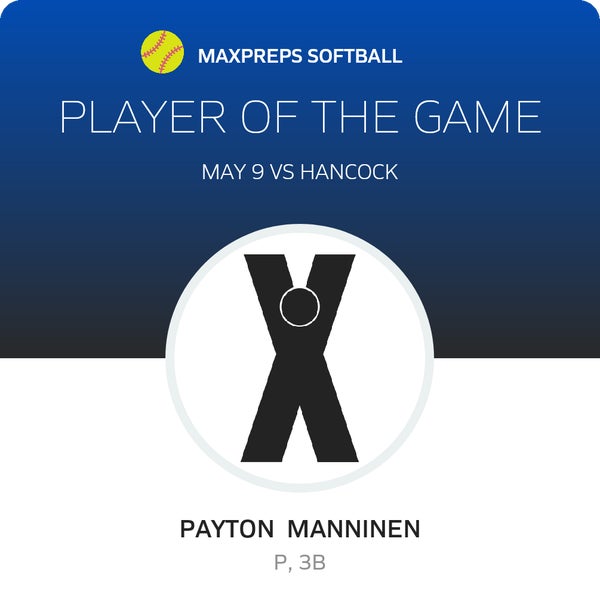 #2 Payton Manninen Player of the Game badge