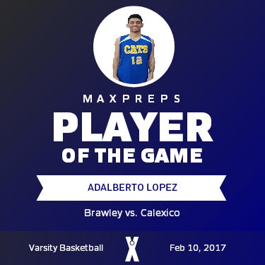 #12 Adalberto Lopez Player of the Game badge