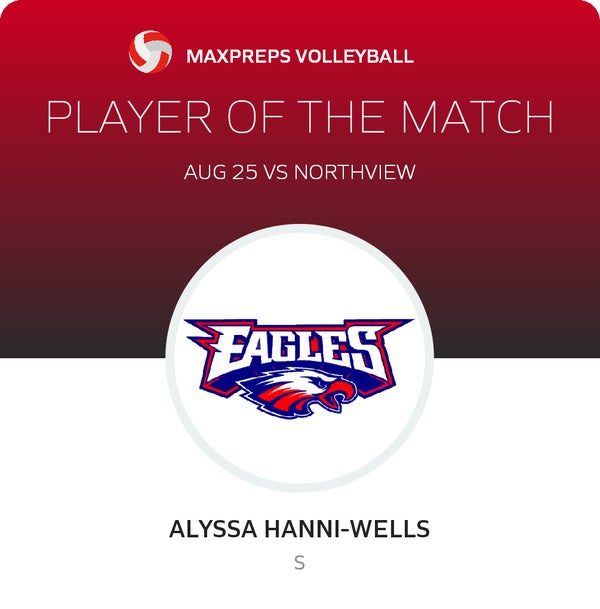 #6 Alyssa Hanni-wells Player of the Game badge