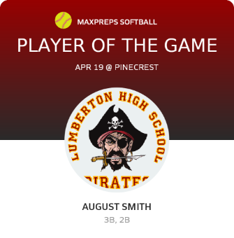 #2 August Smith Player of the Game badge