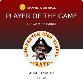 #2 August Smith Player of the Game badge