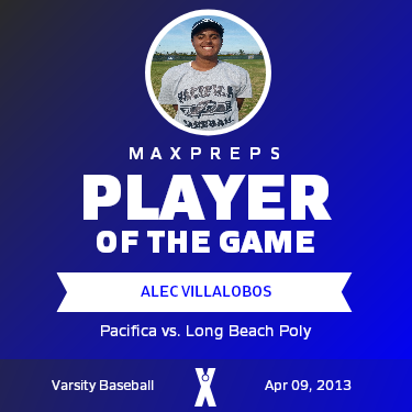 #30 Alec Villalobos Player of the Game badge