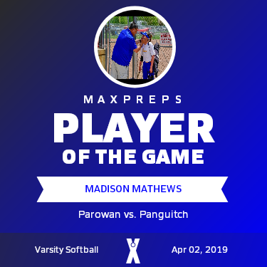 #10 Madison Mathews Player of the Game badge