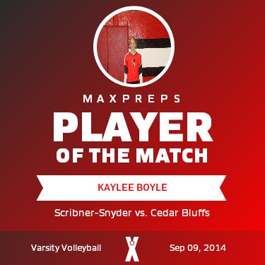 #10 Kaylee Boyle Player of the Game badge