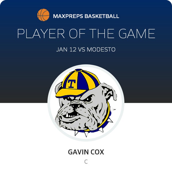 #11 Gavin Cox Player of the Game badge