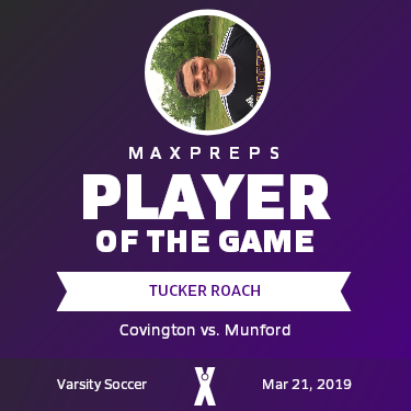 #6 tucker roach Player of the Game badge