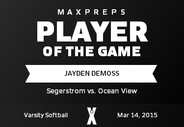 #3 Jayden DeMoss Player of the Game badge