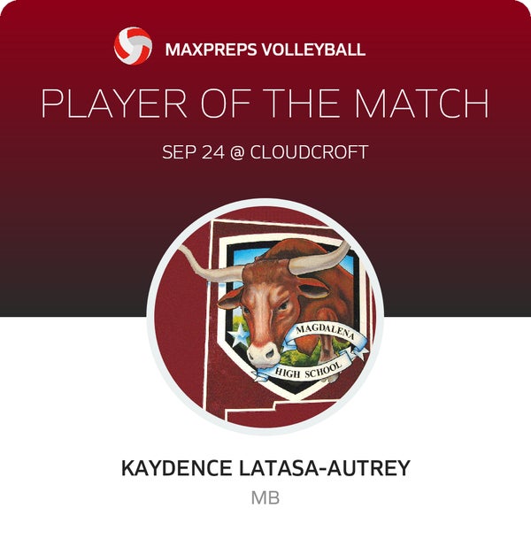 #10 K. Latasa-autrey Player of the Game badge