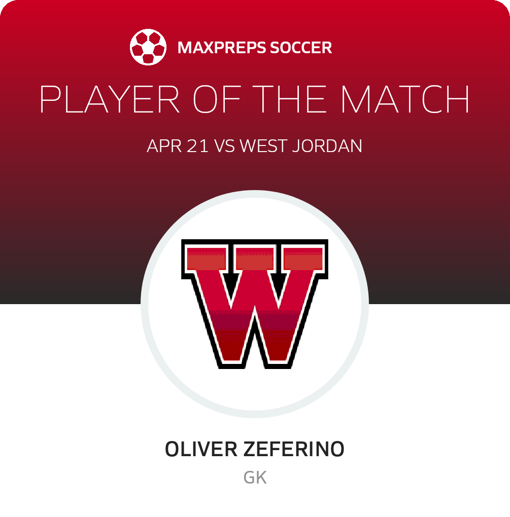 #1 Oliver Zeferino Player of the Game badge