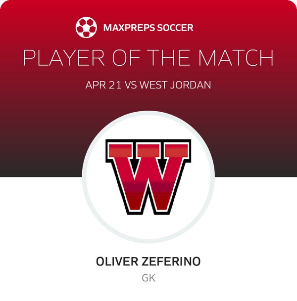#1 Oliver Zeferino Player of the Game badge