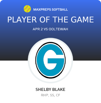 #3 Shelby Blake Player of the Game badge