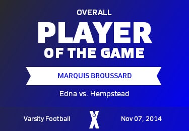 #7 Marquis Broussard Player of the Game badge