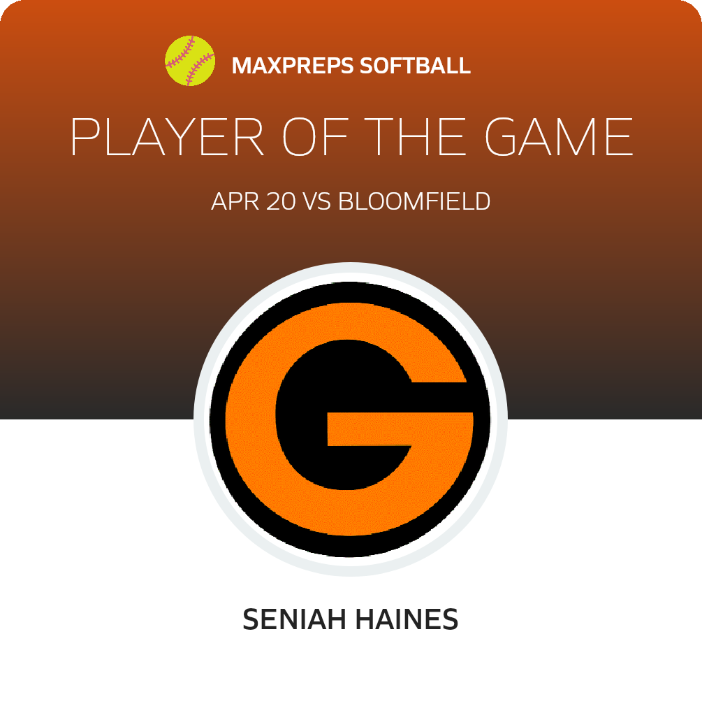 #5 Seniah Haines Player of the Game badge