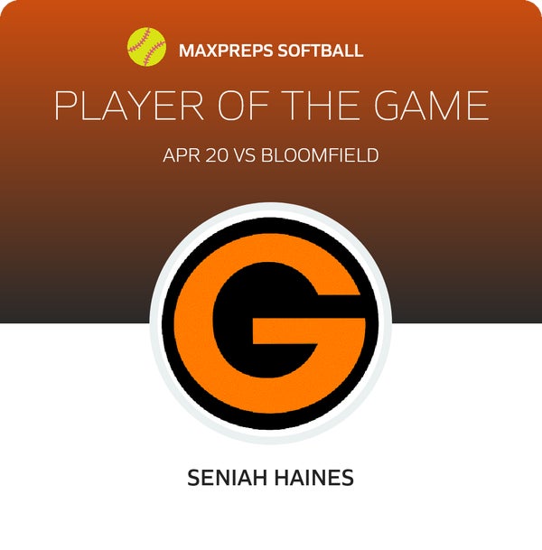 #5 Seniah Haines Player of the Game badge