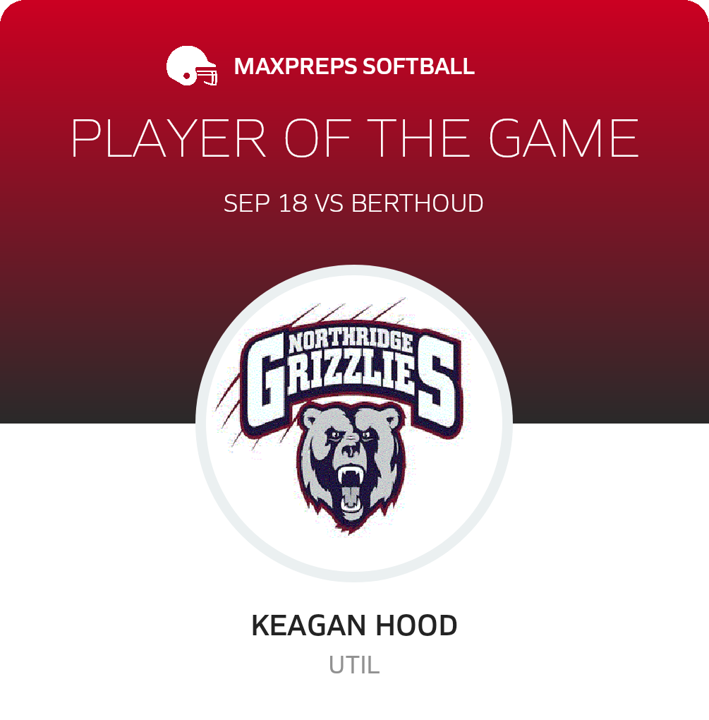 #24 Keagan Hood Player of the Game badge