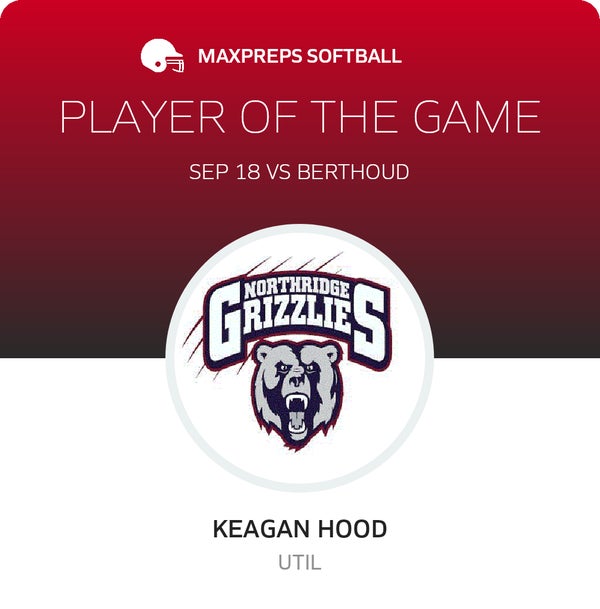 #24 Keagan Hood Player of the Game badge