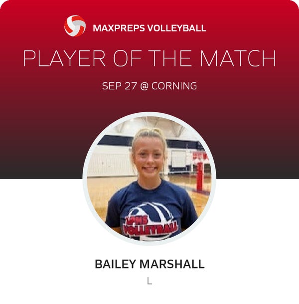 #14 Bailey Marshall Player of the Game badge