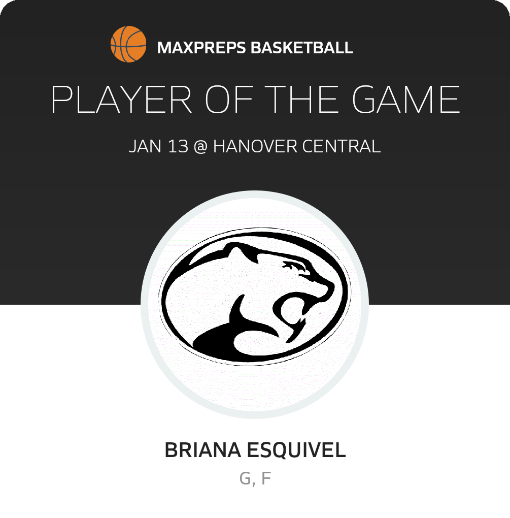 #3 Briana Esquivel Player of the Game badge