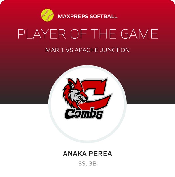 #3 Anaka Perea Player of the Game badge