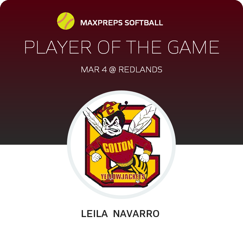 #6 Leila  Navarro  Player of the Game badge