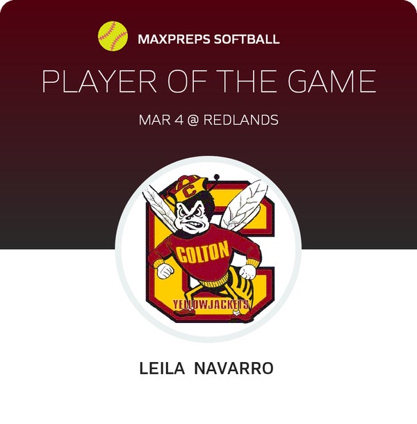 #6 Leila Navarro Player of the Game badge