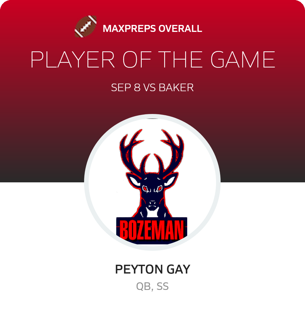 #13 Peyton Gay Player of the Game badge
