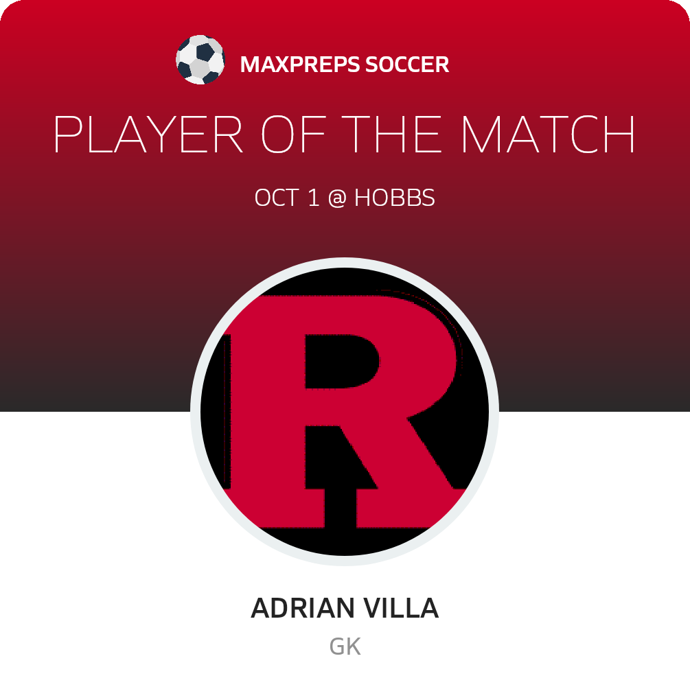 #23 Adrian Villa Player of the Game badge