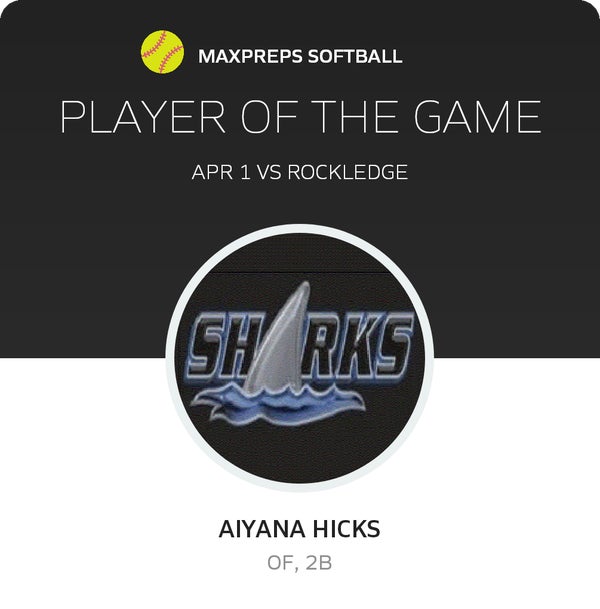 #1 Aiyana Hicks Player of the Game badge