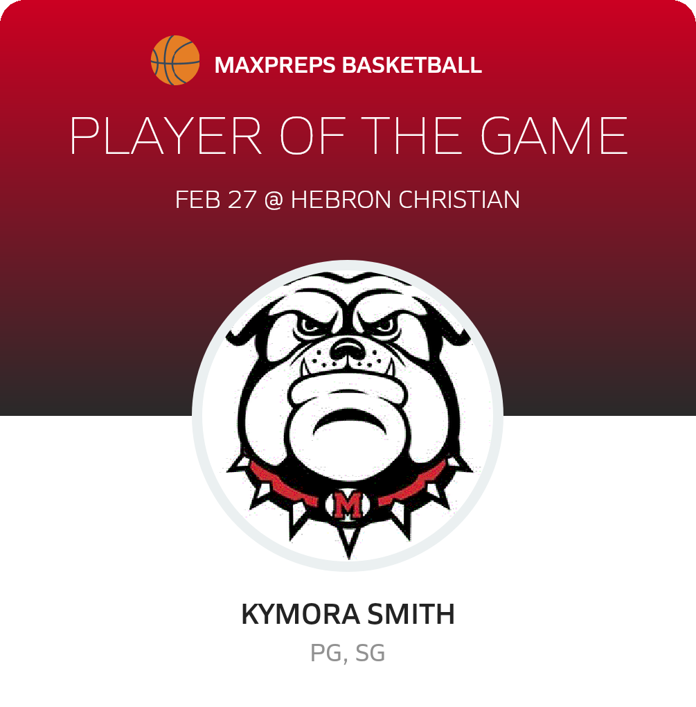 #4 Kymora Smith Player of the Game badge