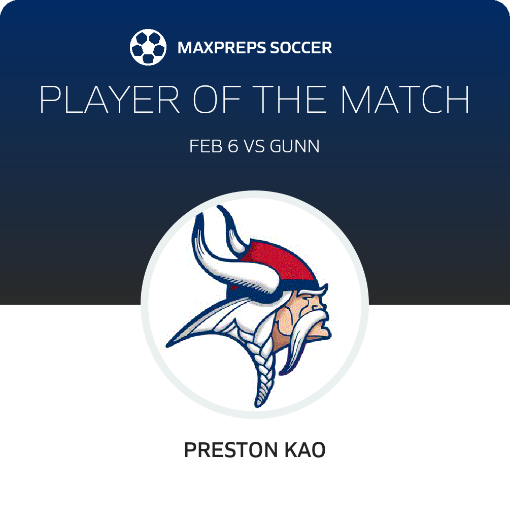 #25 Preston Kao Player of the Game badge