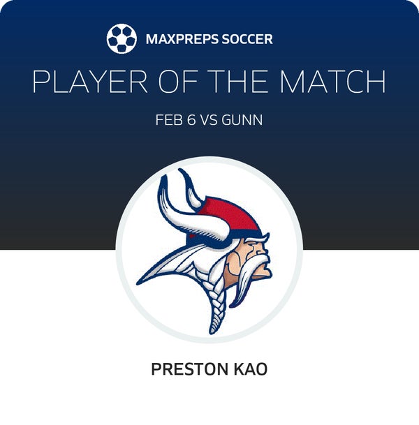#25 Preston Kao Player of the Game badge