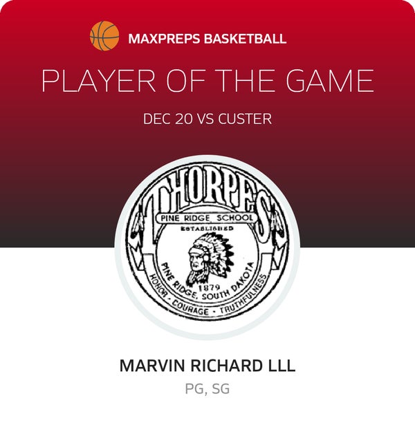 #1 Marvin Richard lll Player of the Game badge