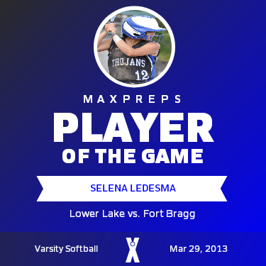 #12 Selena Ledesma Player of the Game badge