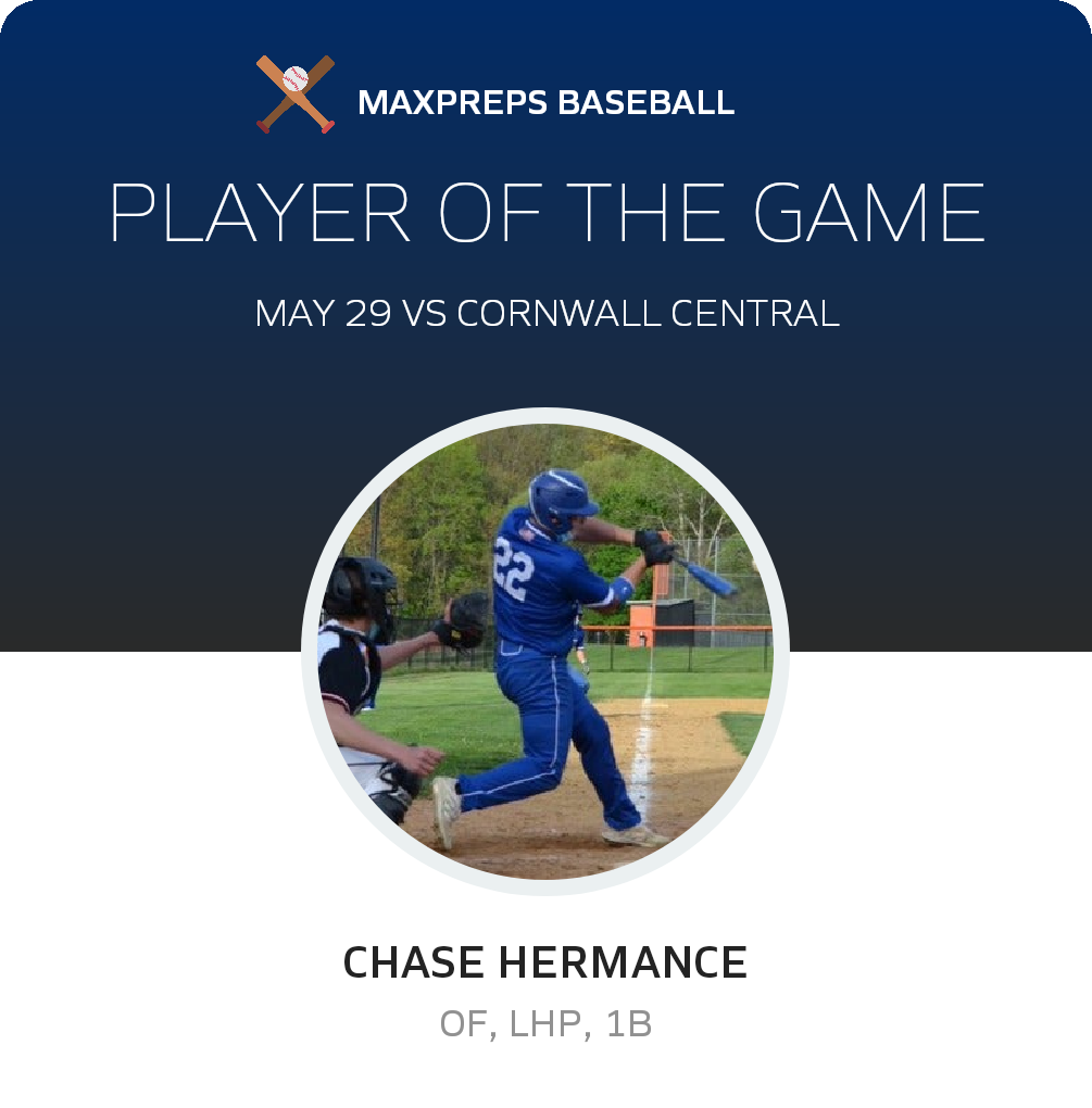 #22 Chase Hermance Player of the Game badge