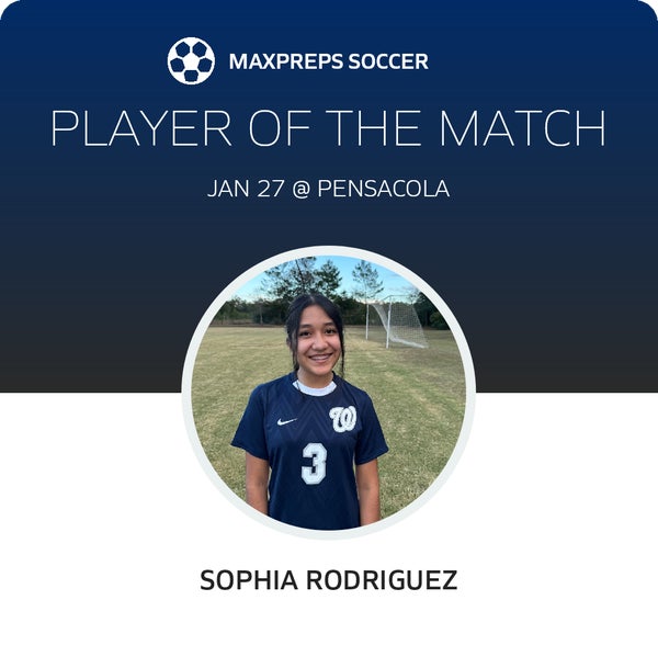 #3 Sophia Rodriguez Player of the Game badge