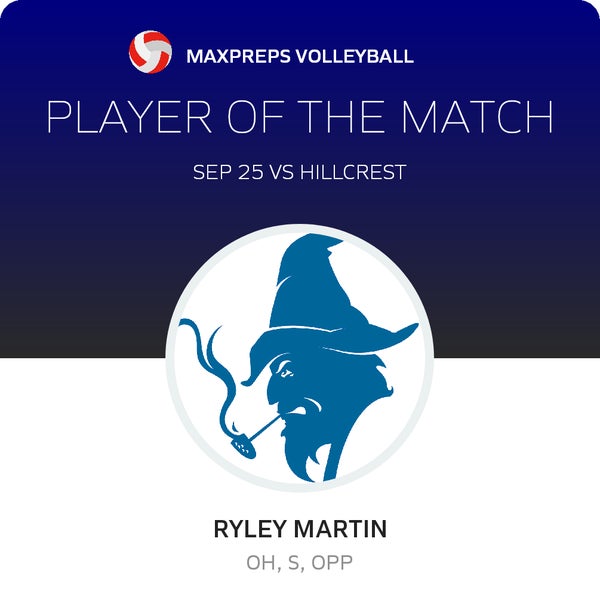 #17 Ryley Martin Player of the Game badge