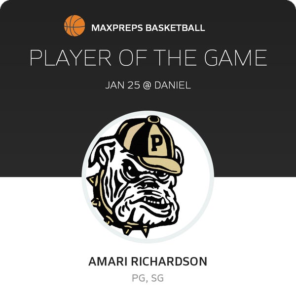 #3 Amari Richardson Player of the Game badge