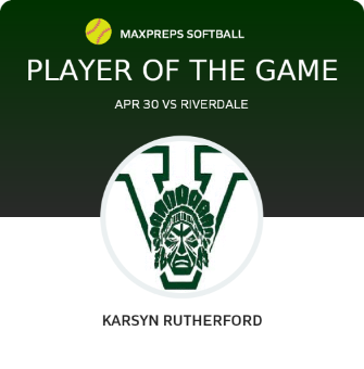 #13 Karsyn Rutherford Player of the Game badge