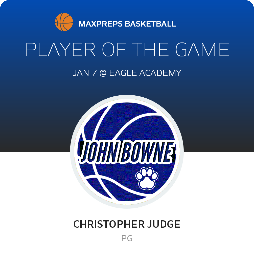 #3 Christopher Judge Player of the Game badge