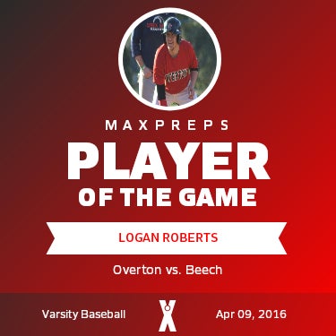 #18 Logan Roberts Player of the Game badge