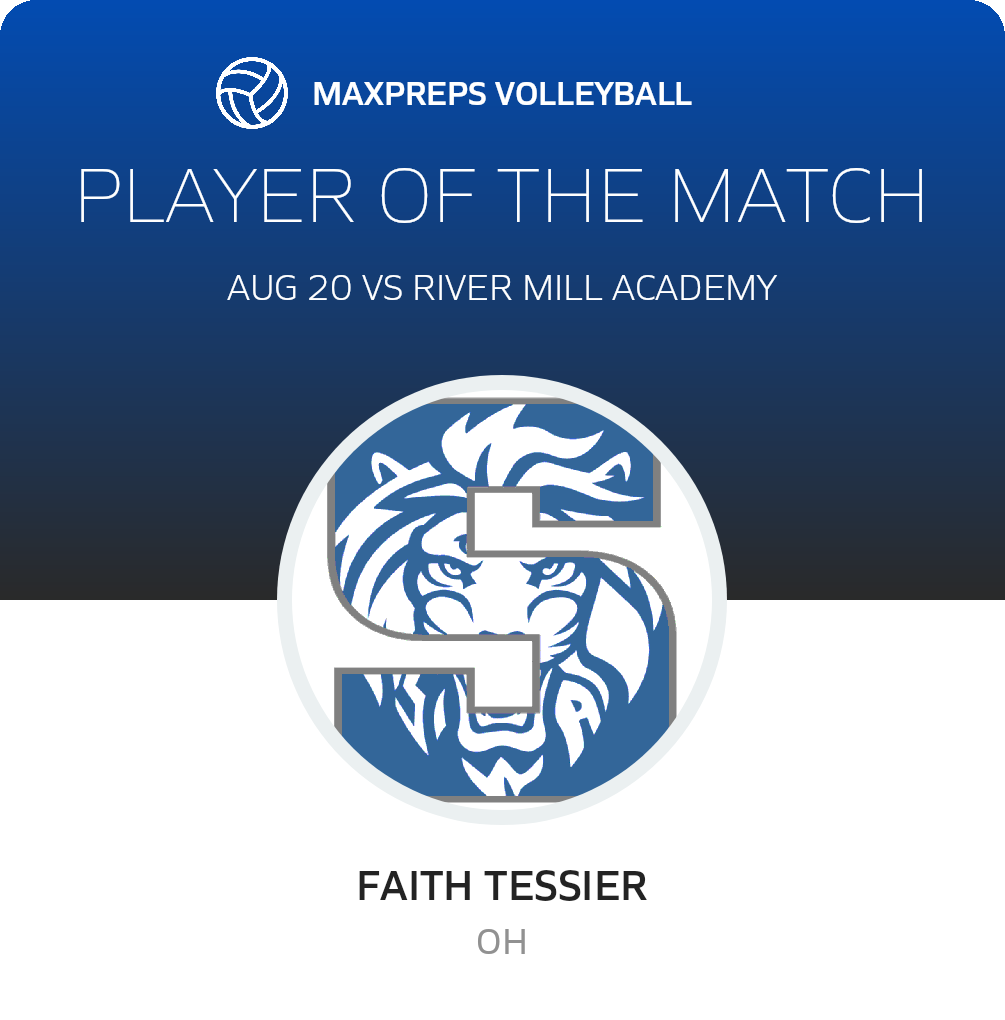 #6 Faith Tessier Player of the Game badge