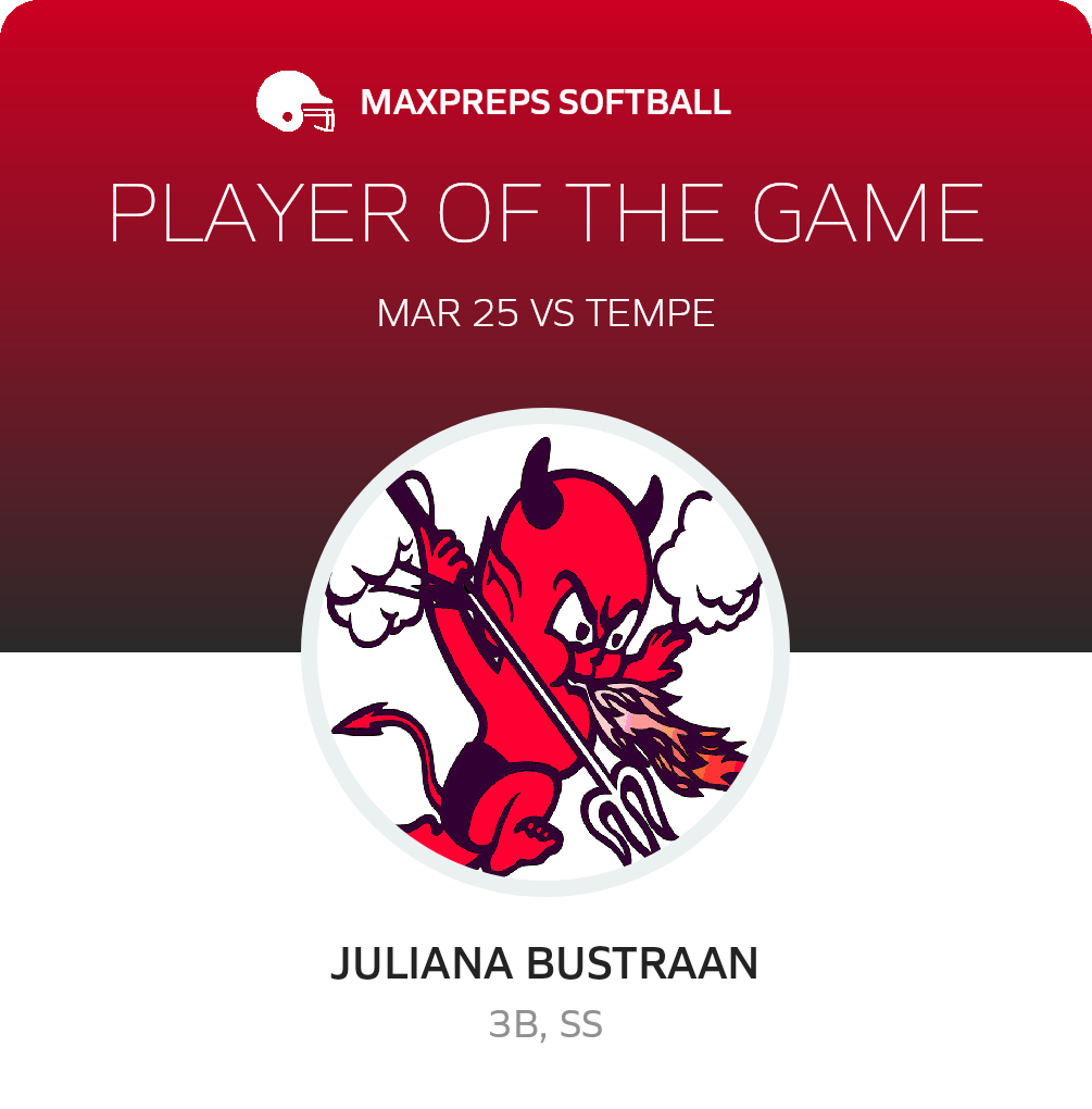 #3 Juliana Bustraan Player of the Game badge