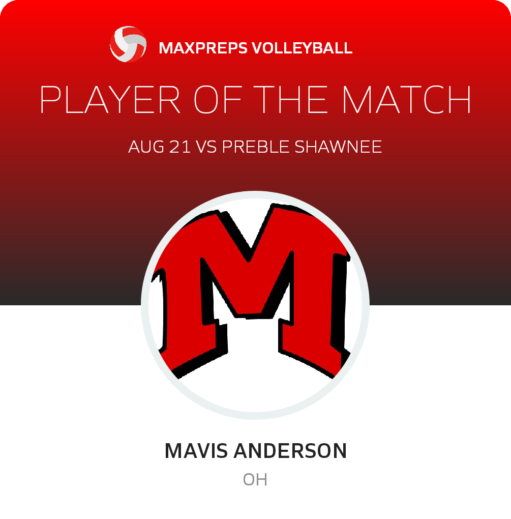 #17 Mavis Andersen Player of the Game badge