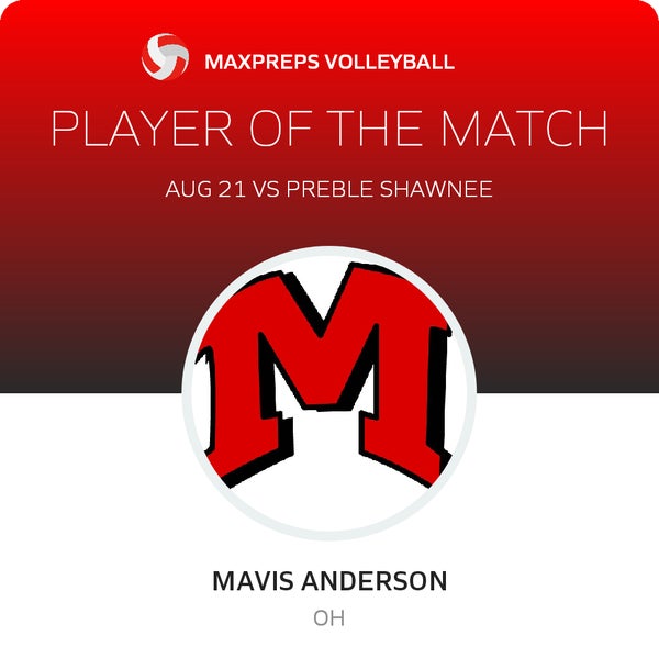 #17 Mavis Andersen Player of the Game badge