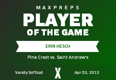 #1 Erin Hesch Player of the Game badge